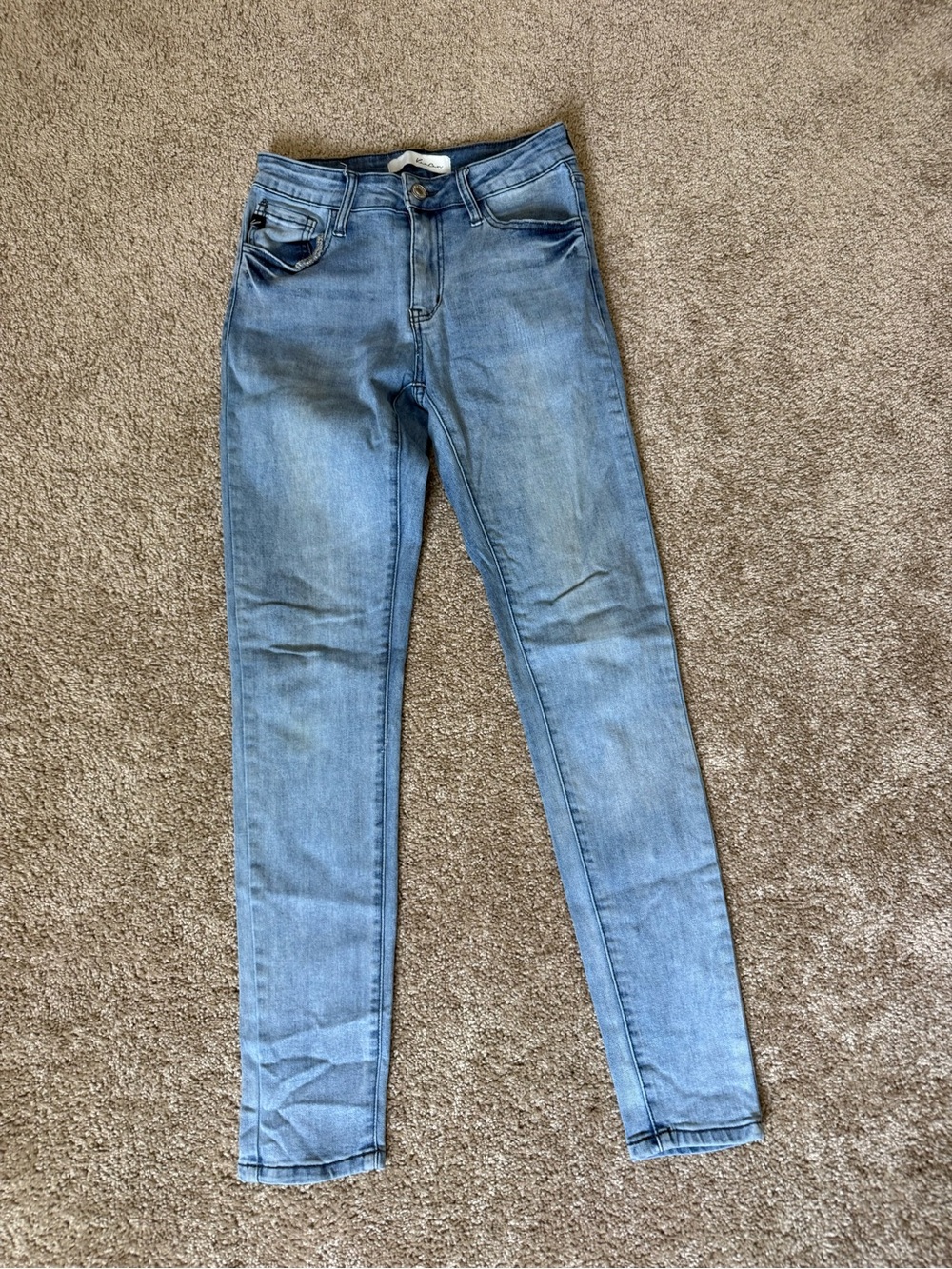 KanCan Light Wash Skinny Jeans in Faded Blue